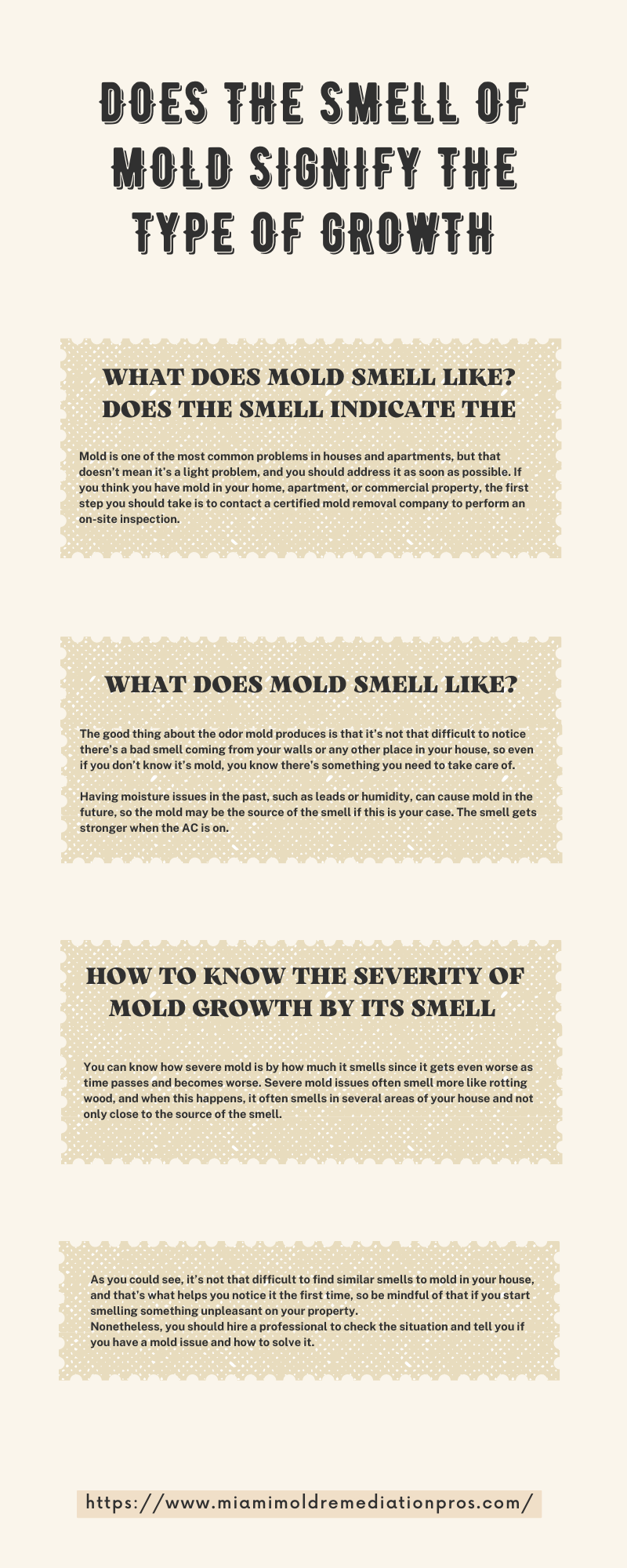 Does The Smell of Mold Signify The Type of Growth